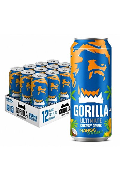 GORILLA Ultimate Energy Drink 500ml Mango Coconut Pack of 12
