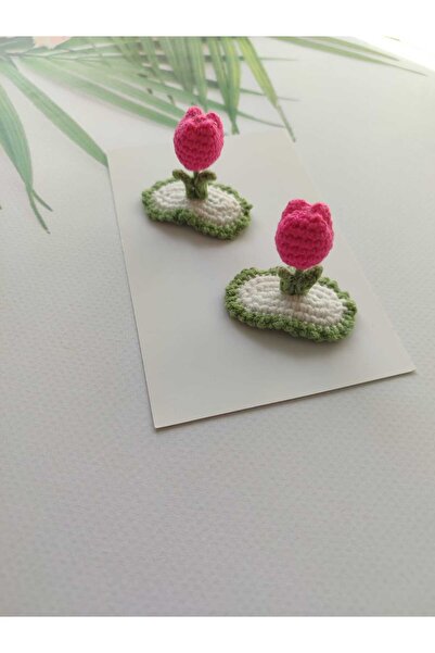 Hand Mother's Since 2024 Thin Hair Baby Hairpin Baby Gift Hand Knitted Pink T...