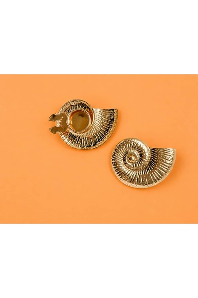 Meiloras Spiral Muse Gold Düğme Aksesuarı/ Button Cover - Tek Adet / Single