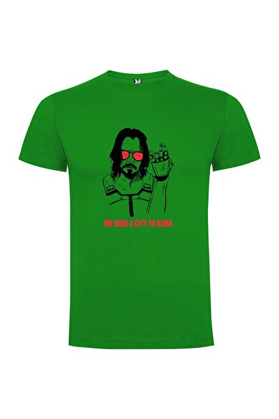 iLovePrints Cyberpunk Blaze Savior Tshirt