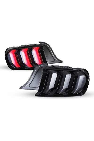 Alayjah Pair LED Tail Lights Compatible with Ford Mustang 2015–2023, Sequenti...