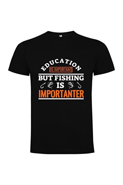 iLovePrints Exceptional Fishing Education Tshirt