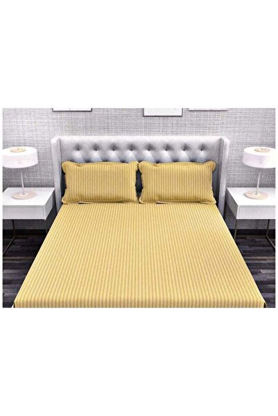 Hotel Collection Brown King Flat Sheet with 2 Pillow Cases 240x280 cm