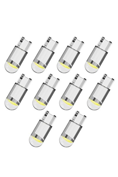 YWX Комплект от 10 LED крушки, YWX, T10 / W5W, Бяла светлина, за табло, амбие...