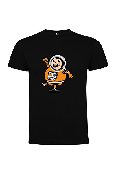 iLovePrints Orange Space Adventurer Tshirt