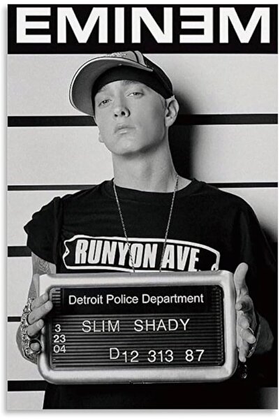 ESSESORIES Qunchaos Eminem Music Album Poster Wall Art Room Decor Self Adhesive