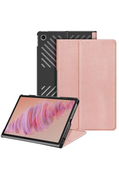 Techsuit FoldPro - Lenovo Tab Plus - Ροζ Χρυσό