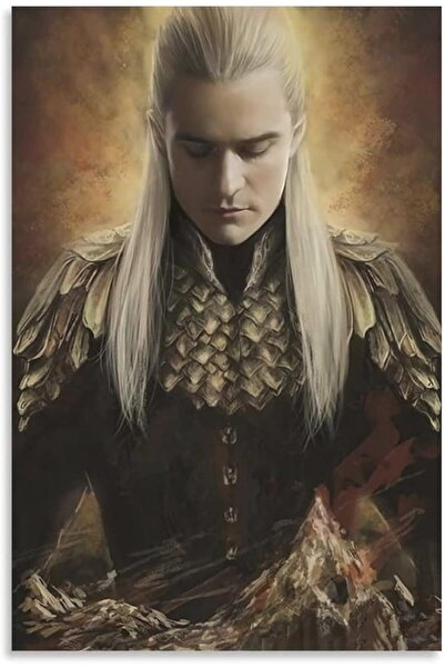 ESSESORIES Film Lord Rings Legolas Unframe Aesthetic Movie Poster Wall Art Ro...