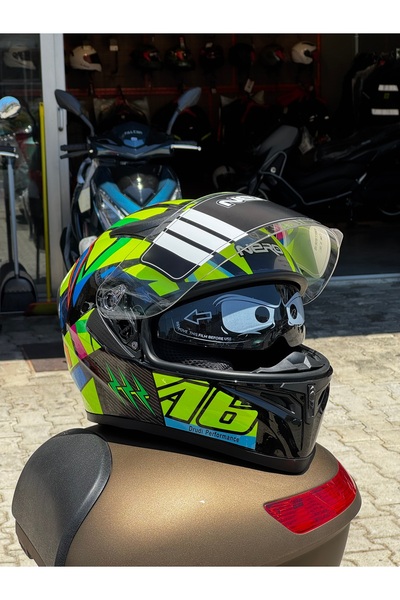 Motohat Motosiklet NERO FULLFACE KASK ECE VE DOT SERTİFİKALI (İNTERCOM UYUMLU)