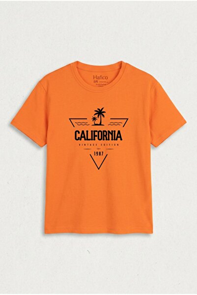 Hafico تي شيرت مطبوع عليه California Vintage للأولاد/البنات