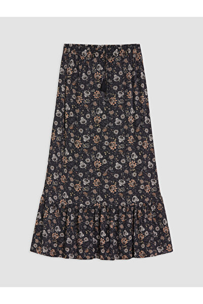 LC Waikiki Özmarka New Season Floral Skirt with Elastic Waist