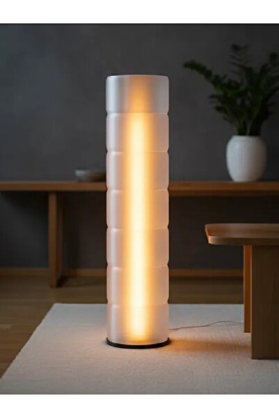 solight Modern Silindir LED Lambader Dekoratif Zemin Lambası Salon Yatak Odas...