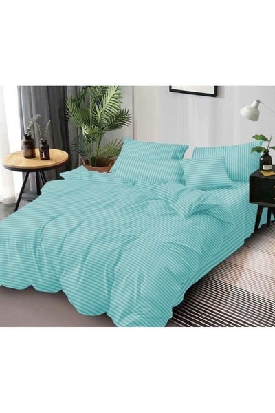 Lenjeria Pufoasa Damask Double Duvet Cover Set Top Bottom Set , 6 Pieces, Fit...