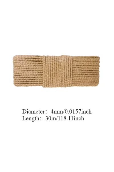 choice2 4mm-30m DIY Sisal Rope for Cat Trees - Replacement Scratching Post Cl...
