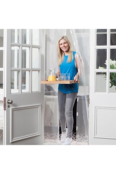 Empressco Mıknatıslı Kapı Sinekliği Tül Perde Sineklik Balkon Bahçe Kapısı Si...