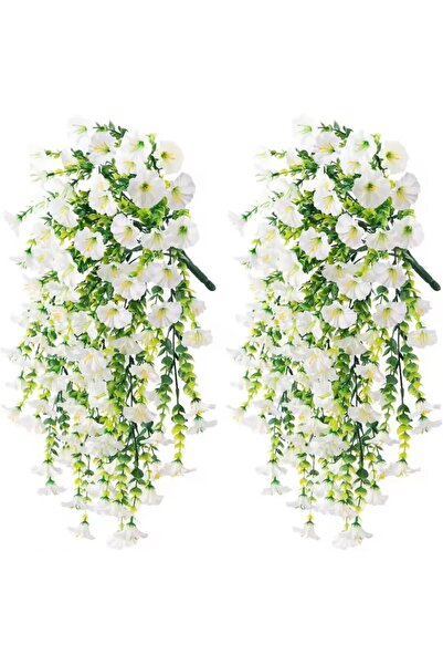 Choice12 White-2PC 1/10PCS Artificial Morning Glory Hanging Flowers Fake Flow...