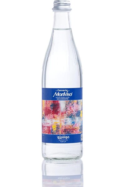 MONVISO Canvas Still Natural Mineral Water 0.5 L Pack of 20 pure low mineral ...