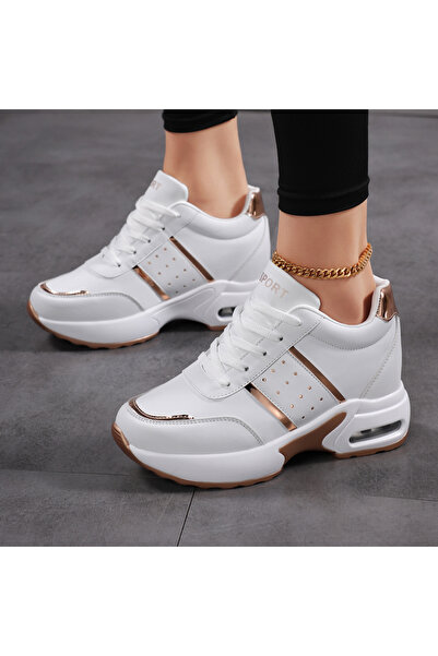 SOSENFER Women’s Platform Sneakers Fashion Casual Sports Shoes Air Cushion Th...
