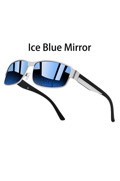 Choice IceBlueMirror Fashion Vintage Rectangle Sunglasses Men Women Fishing D...