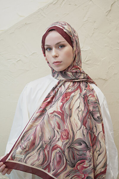 efdal şal eşarp Ocean Pattern Cotton Chiffon Shawl
