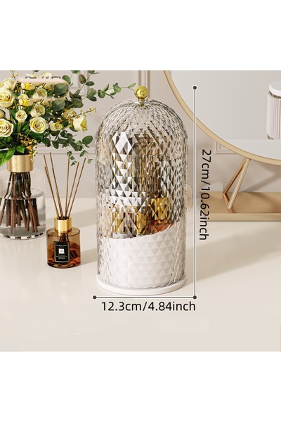 choice2 Clear Rotating makeup brush storage box to give your dressing table a...