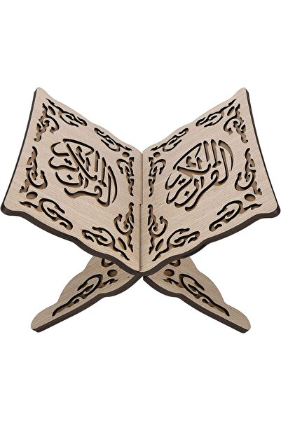 Arabest Foldable Wooden Quran Book Holder Detachable Reading Stand