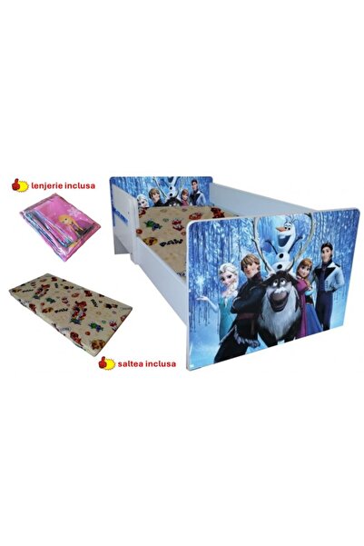 OEM Pat pentru copii Frozen, saltea cadou, lenjerie de pat inclusă