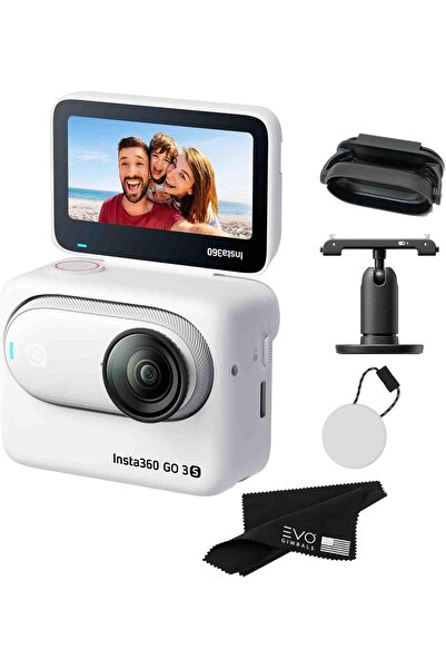 Insta360 كاميرا أكشن Go 3S بسعة 128 جيجابايت، تصوير فيديو بدقة 4K، تثبيت Flow...