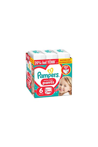 Pampers Scutece-chiloțel Active Baby 13-19kg Junior 6 (144 bucăți)