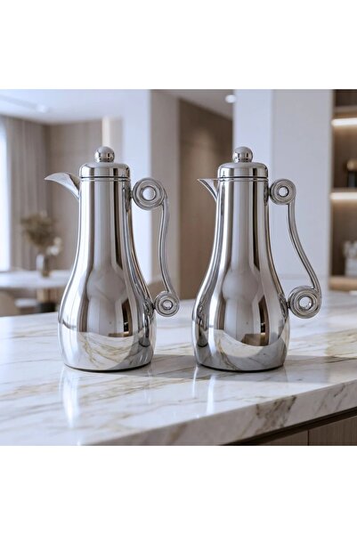 Al Hadaya Mall Trumex Stainless Steel Luxury Design Set - Shiny Silver - 1 Li...