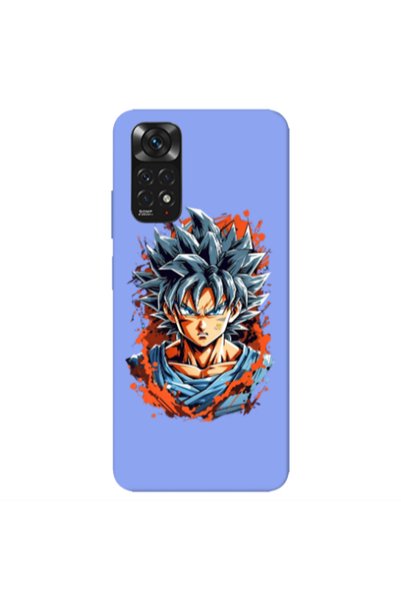 Other Xiaomi Redmi Note 11 4G Anime Goku Light Purple Colored Silicone TPU Θήκη