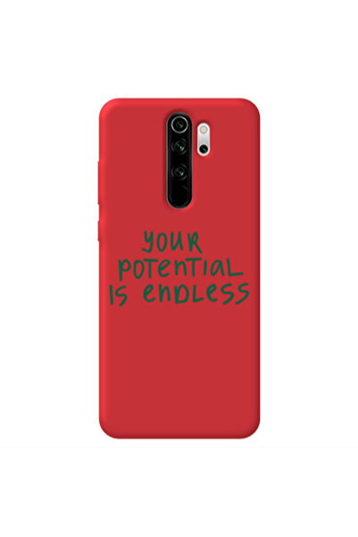 Other Xiaomi Redmi Note 8 Pro Your potential is endless Red Colored Silicone ...