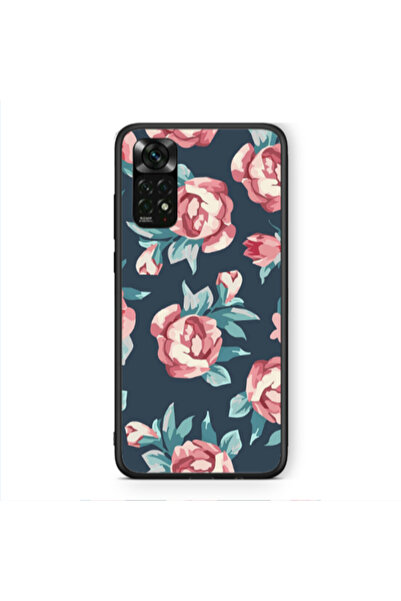Other Xiaomi Redmi Note 11 Pro 5G Purple roses Black Glossy Θήκη