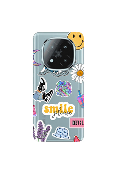 Other Xiaomi Redmi Note 14 Pro + 5g Smile Moon Transparent Silicone TPU Θήκη