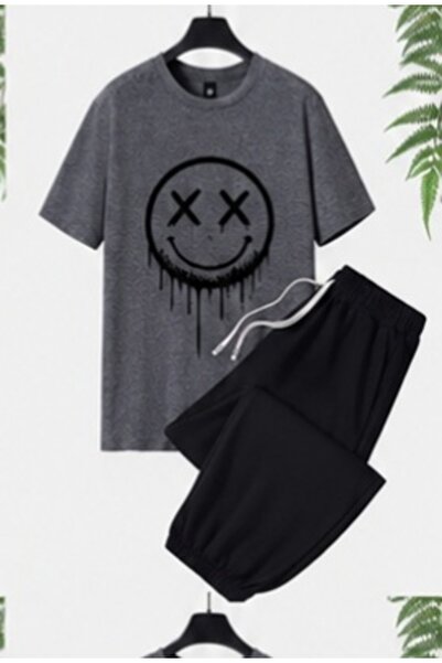 ZEMLİYA Sara Unisex Oversize Shorts Set Short Sleeve T-Shirt Comfortable Fit ...