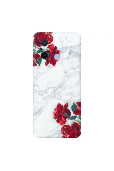 Other Xiaomi Redmi 12C Marble and roses Transparent Silicone TPU Θήκη