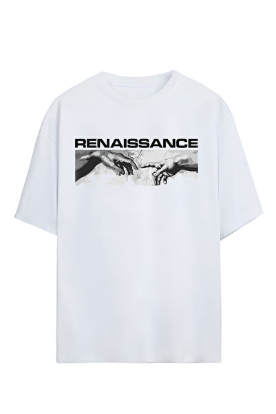 STİL-X Μπλουζάκι με στάμπα Unisex από 100% βαμβάκι σε oversize γραμμή