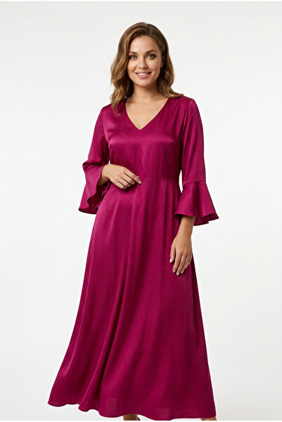OEM Rochie midi eleganta din matase modal