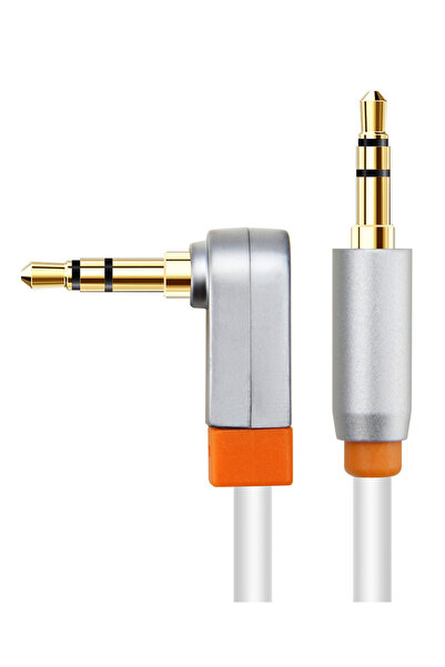 Cabletime καλώδιο ήχου 3.5mm CT-AV311-P11RG, γωνιακό, gold plated, 3m, λευκό
