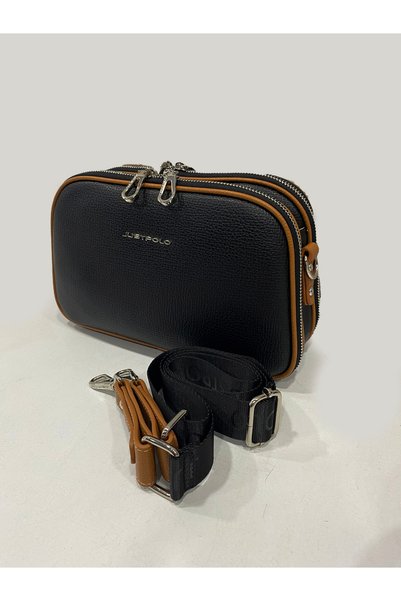 Just Polo حقيبة يد وكتف نسائية ذات هيكل داخلي منظم
