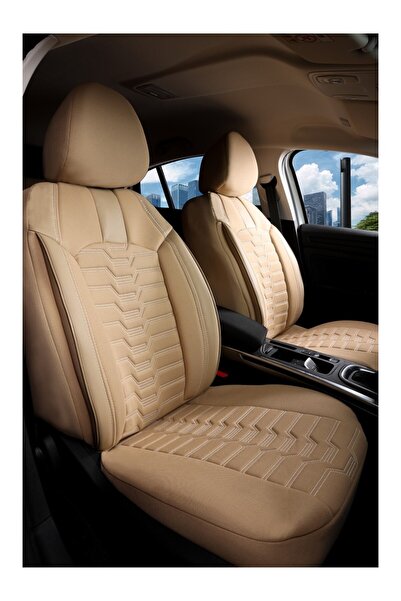 barototuning Seat Leon Luxury 5-Piece Car Seat Cover Venus Beige