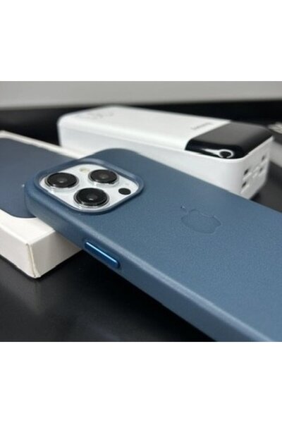Lunex Case iPhone 15 Pro Magsafe Animasyonlu Deri Lansman Leather Kılıf