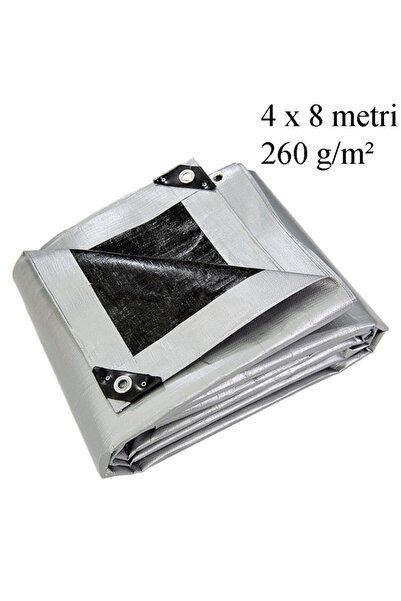 gwd Prelată impermeabilă, 4x8 m, PE 260 g/m², rezistentă la îngheț și UV+, cu...