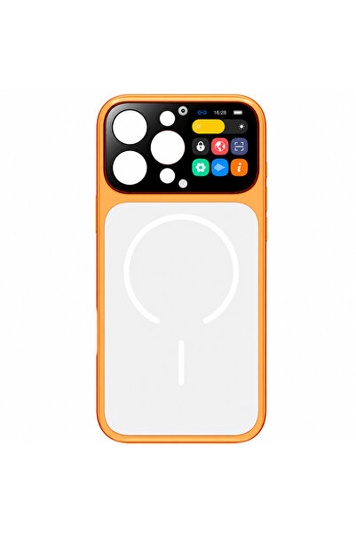FLEXON Husă Smart pentru iPhone 16 promax cu Ecran Tactil Spate, MagSafe, Pre...