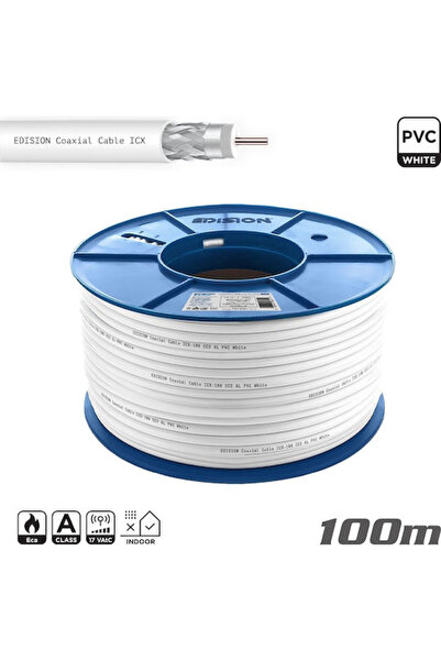 Edision Καλώδιο Ομοαξονικό ICX-100 CCS AL Eca PVC 1μ (1014507) 1 τεμάχιο