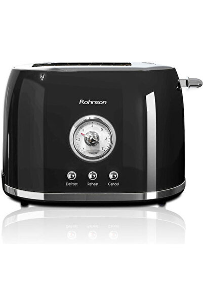 ROHNSON Τοστιέρα Νοσταλγία 2 Θέσεων 800W Μαύρο Κωδικός: R-2220