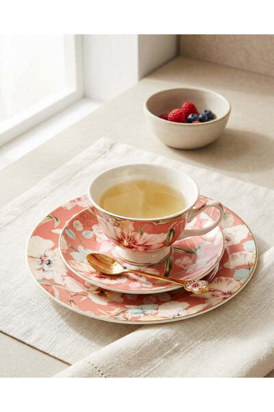 REDTAG Pink Floral Breakfast Set (3-Piece)