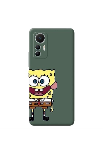 Other Xiaomi Mi 12 Lite Spong 2 Dark Green Colored Silicone TPU Θήκη