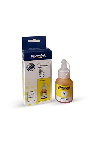 STAR FILM Brother BT 5000y uyumlu 40 ml SARI PHOTOINK PLUS Mürekkep -T300/T31...