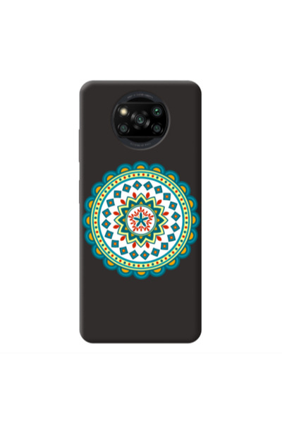Other Xiaomi Poco X3 /X3 Pro Mandala D11 Black Colored Silicone TPU Θήκη